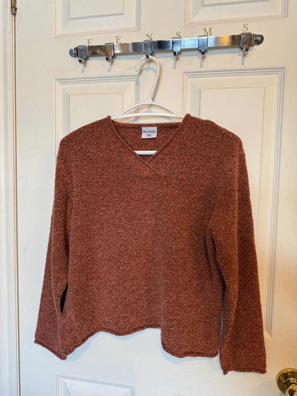 Columbia Textured V-neck Sweater